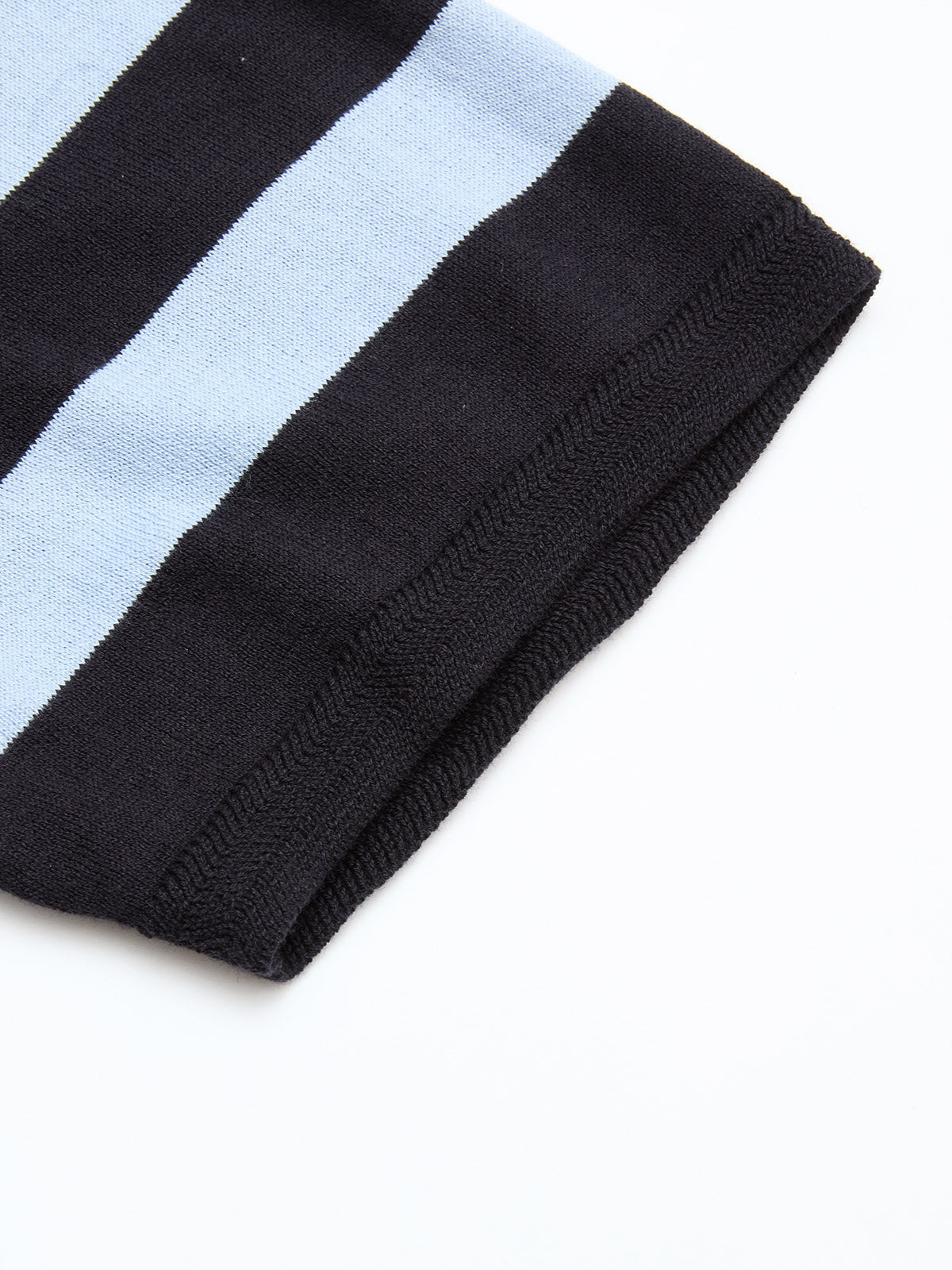 blue de genes BGwally Stripe Polo in Dark Navy Vintage Wash