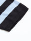 blue de genes BGwally Stripe Polo in Dark Navy Vintage Wash
