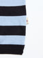 blue de genes BGwally Stripe Polo in Dark Navy Vintage Wash