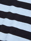 blue de genes BGwally Stripe Polo in Dark Navy Vintage Wash