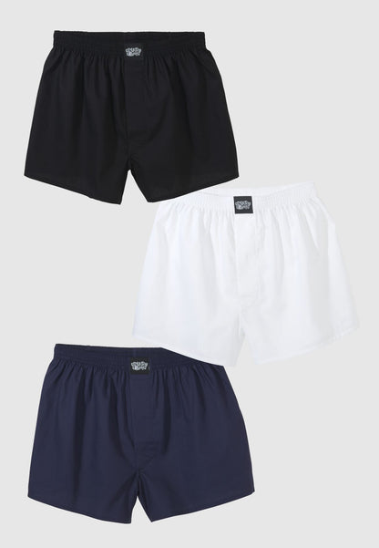 Cleptomanicx Lousy Livin 3Pack Boxershorts Plain