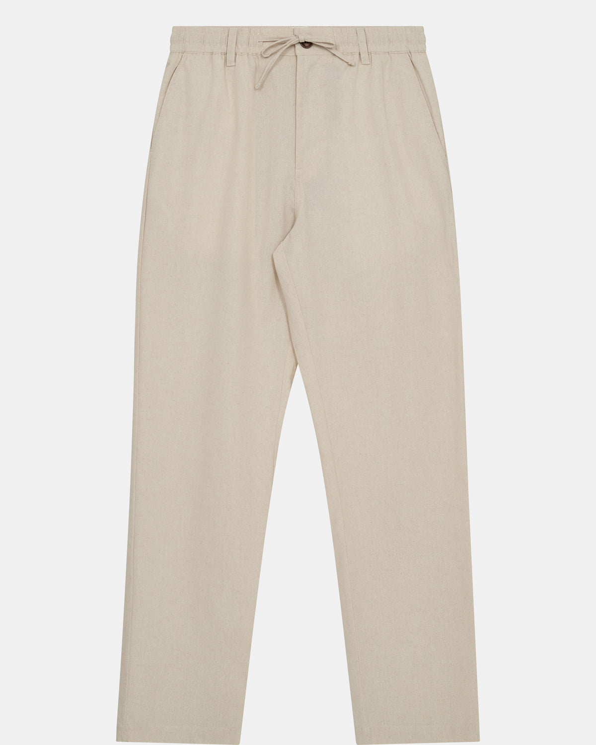 ANERKJENDT AKJAN COT/LINEN ELA PANTS in Brown Rice