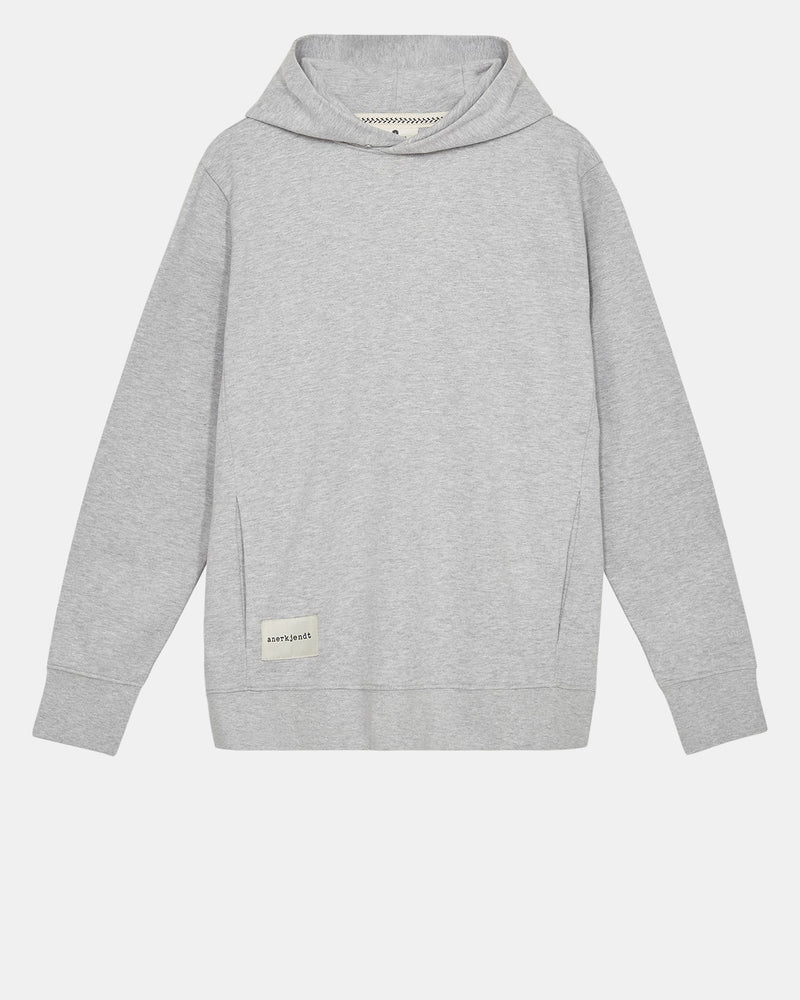 ANERKJENDT AKMELVIN HOODIE NOOS - GOTS in Light grey mel
