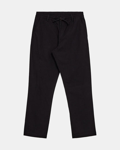 ANERKJENDT AKJAN COT/LINEN ELA PANTS in Caviar