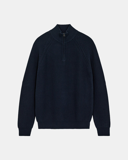 ANERKJENDT AKSUNE PATENT HALF ZIP KNIT