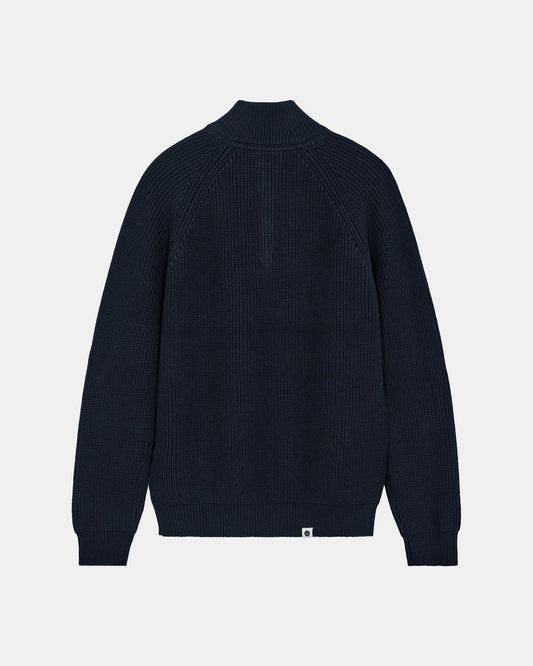 ANERKJENDT AKSUNE PATENT HALF ZIP KNIT