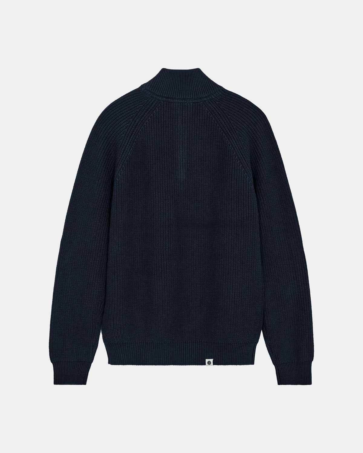 ANERKJENDT AKSUNE PATENT HALF ZIP KNIT in Sky Captain