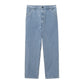 Carhartt WIP Single Knee Pant 100% Cotton Smith Denim Stone Bleached and Stone Wash