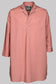 P.Le Moult NIGHT-SHIRT Colour﹢Piping Cotton-Popeline in Terracotta/Grau