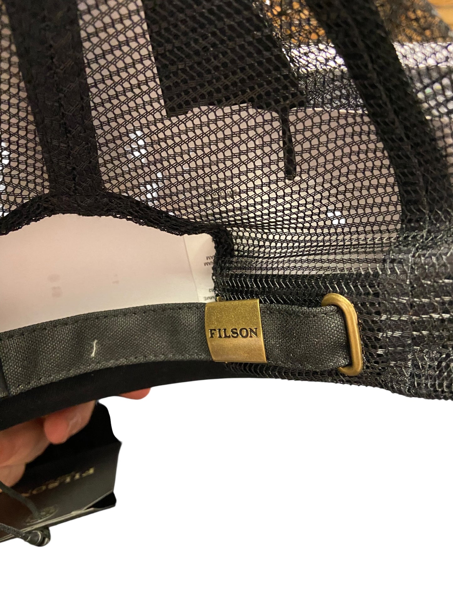 Filson SCENIC WAXED LOGGER MESH CAP OIL FINISH TIN CLOTH