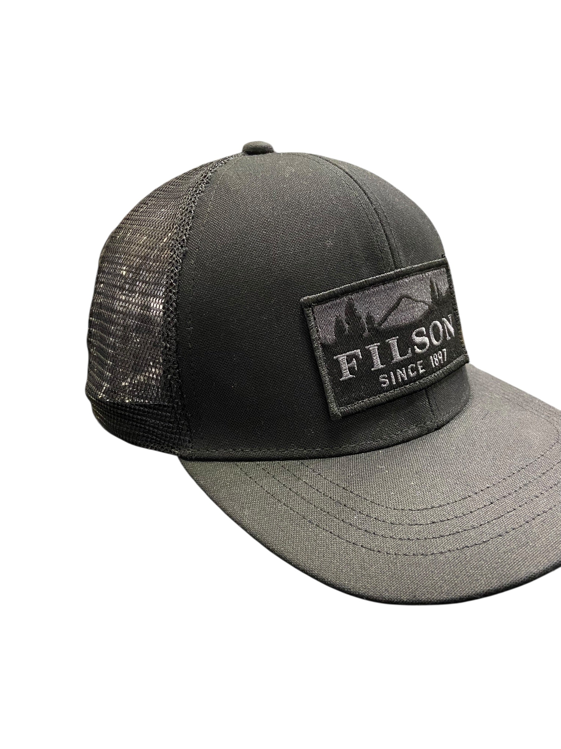 Filson SCENIC WAXED LOGGER MESH CAP OIL FINISH TIN CLOTH