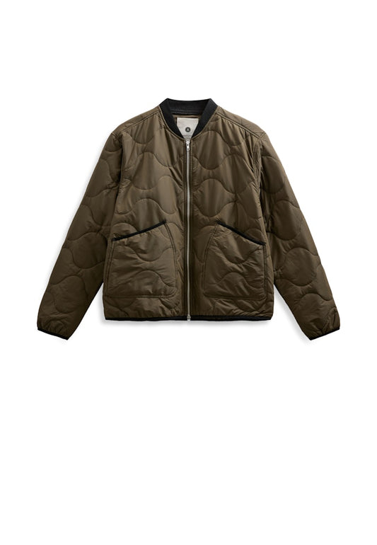 Anerkjendt AKBERNIE QUILT JACKET in Forest night