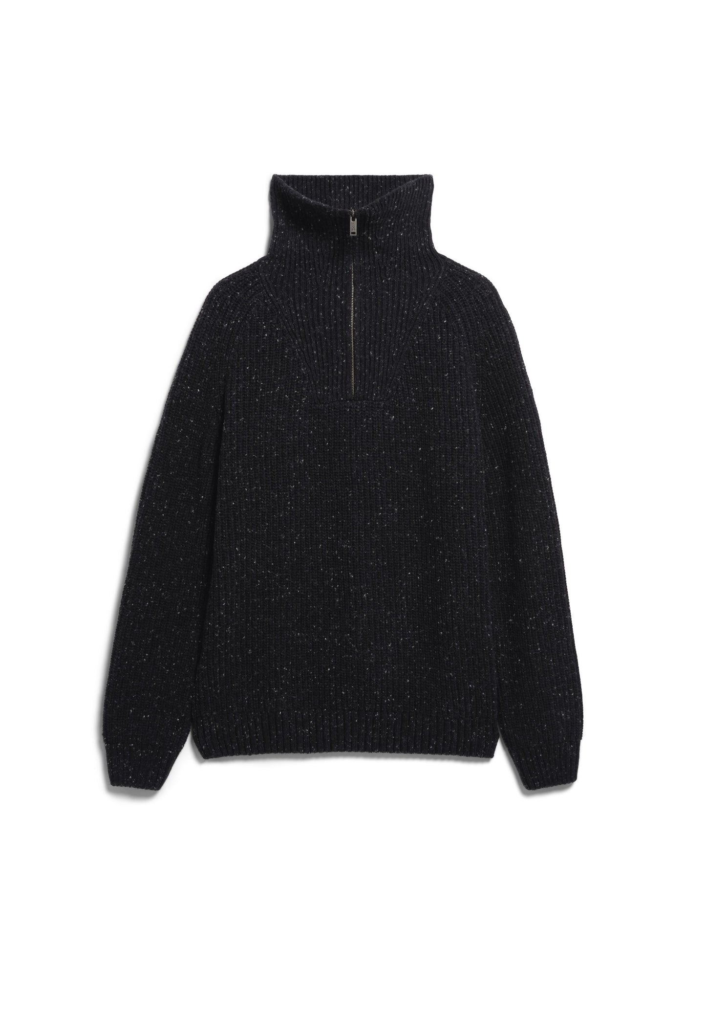 Armedangels Tweed Knit Troyer Herren in Schwarz