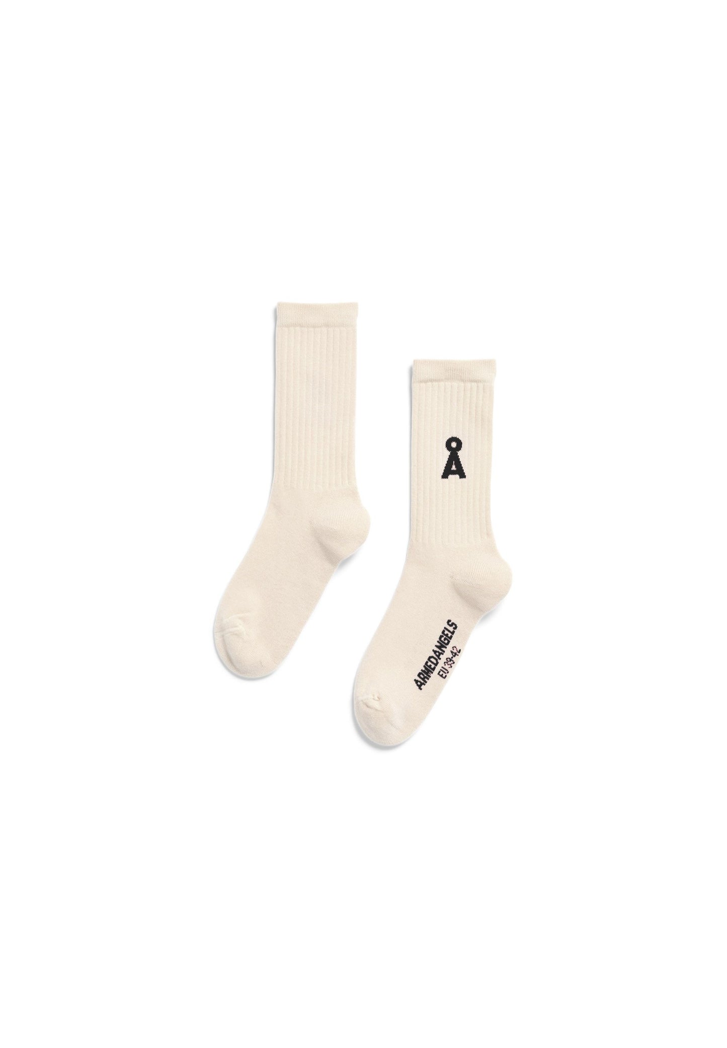 Armedangels SAAMUS BOLD SOCKS Winter in oatmilk-black