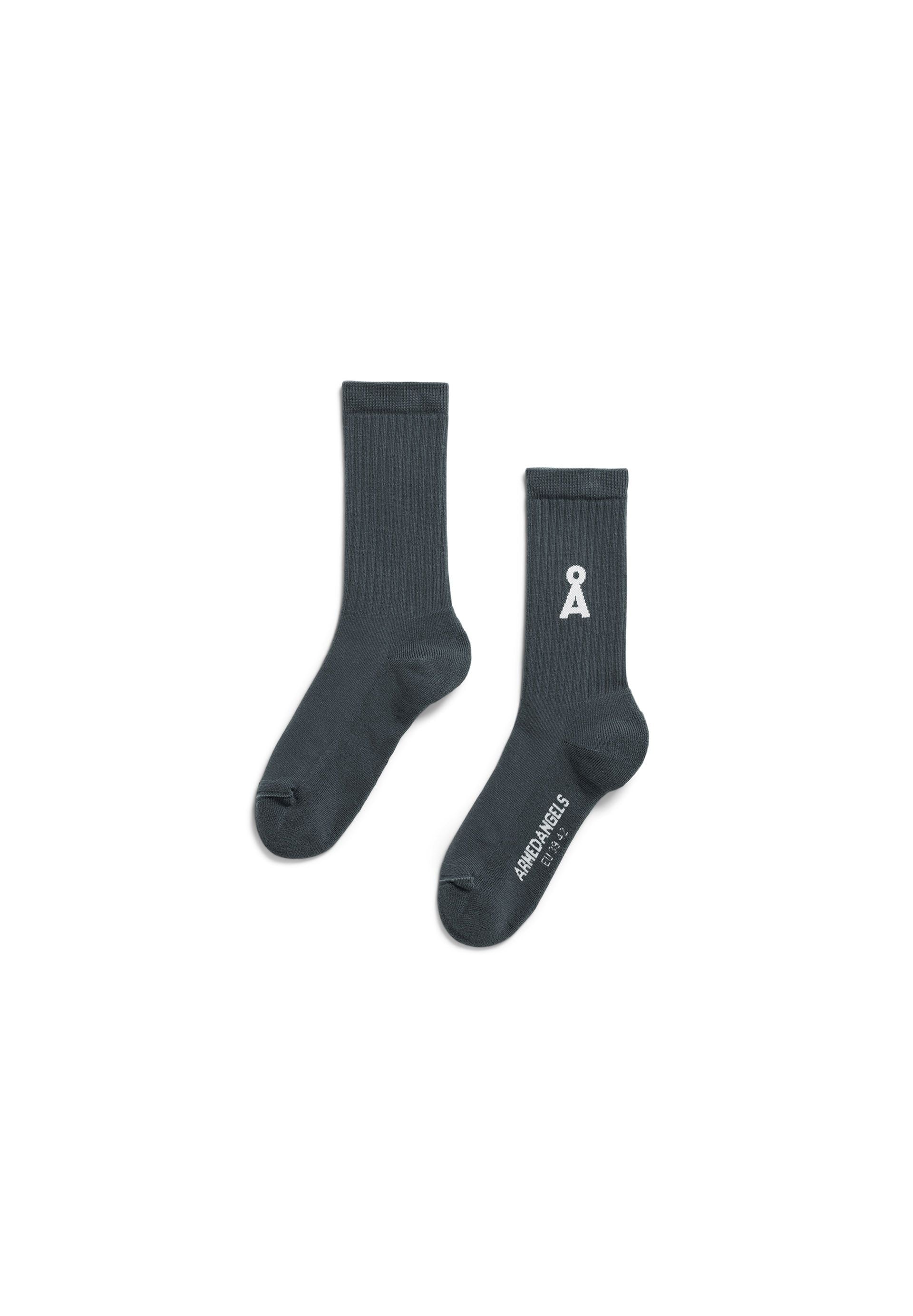 Armedangels SAAMUS BOLD SOCKS Winter in space Steel