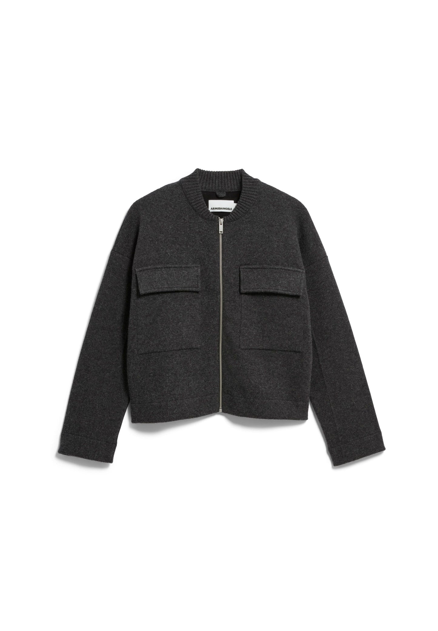 Armedangels Cotton-wool Bomber Knit Jacket Damen