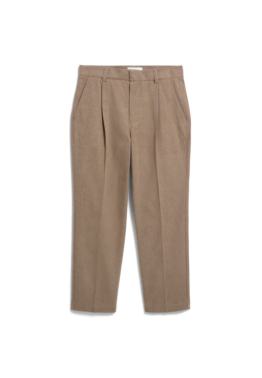 Armedangels Taamir Structure Pleated Pant Herren in honey reed