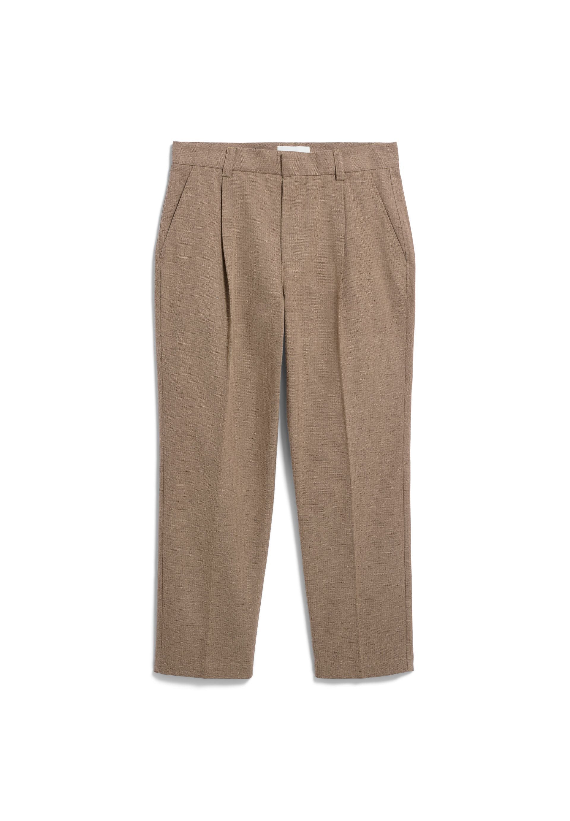Armedangels Taamir Structure Pleated Pant Herren in honey reed