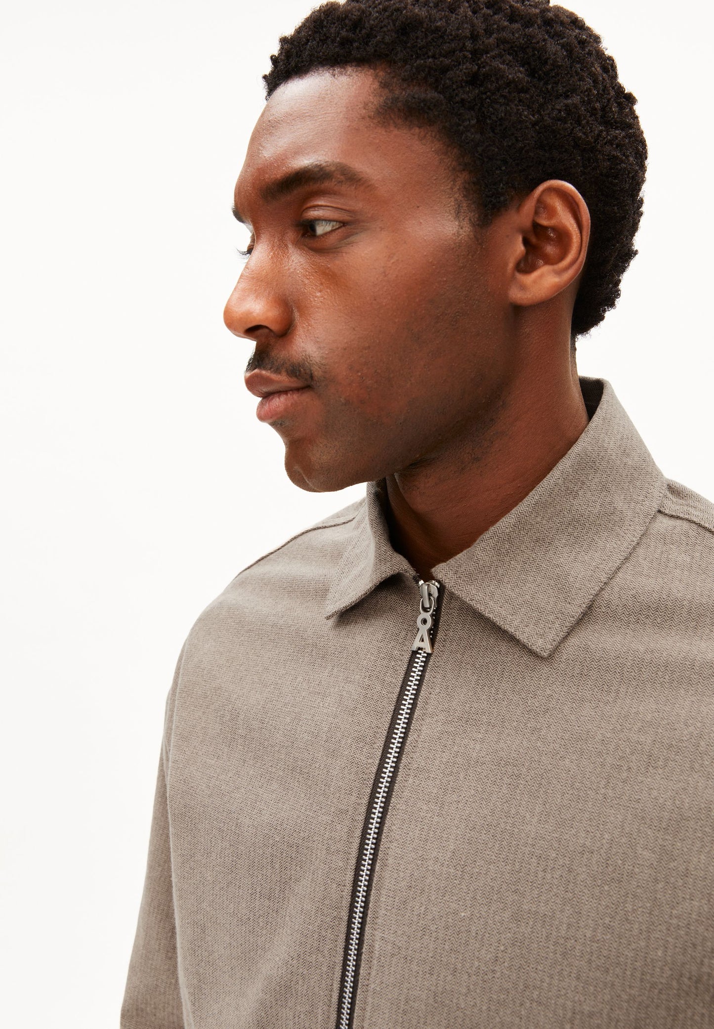 Armedangels Structure Zip Jacket Herren in honey reed