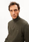 Armedangels Faabes Half Zip Knit Sweater Herren HW26 in dark earth