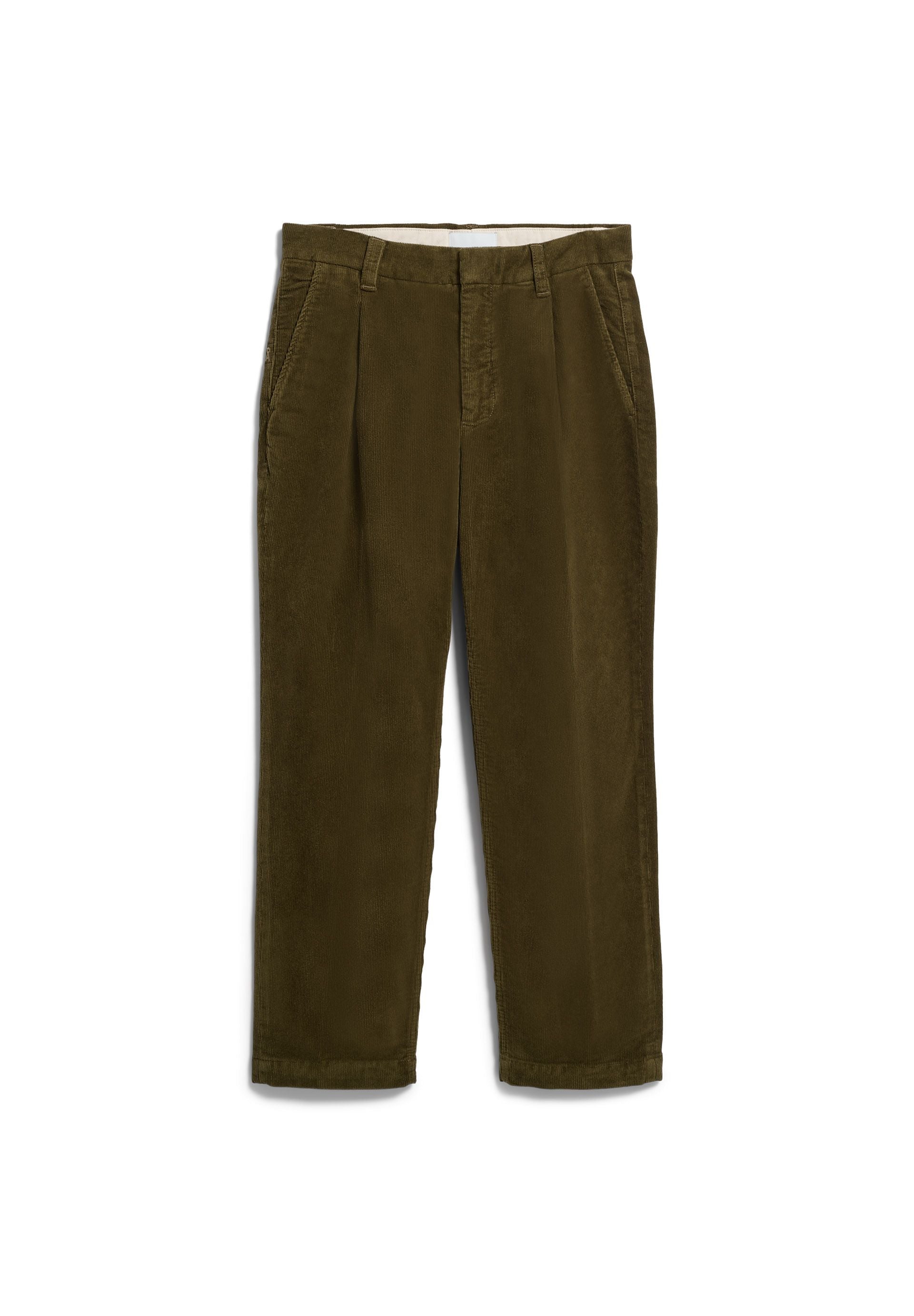 Armedangels Taamir Corduroy Pleated Pant Herren in dark earth