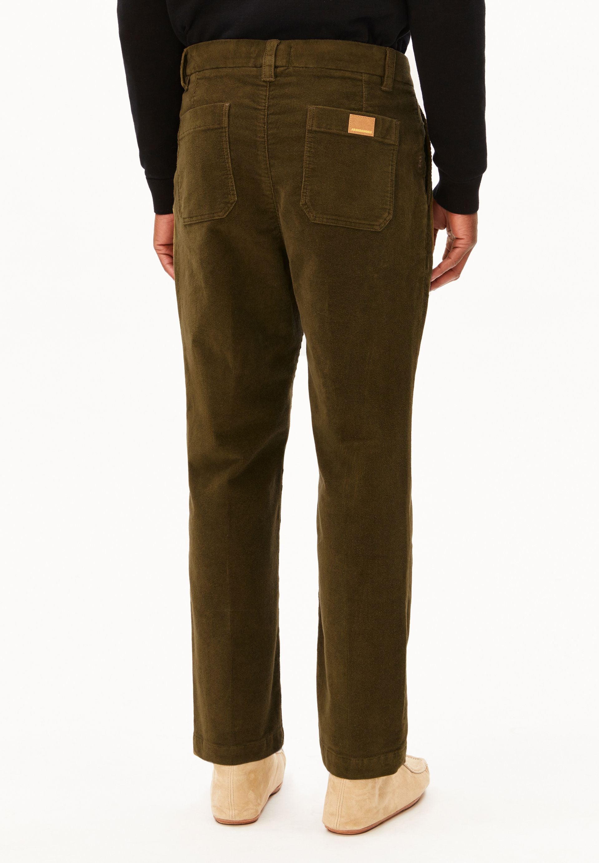 Armedangels Taamir Corduroy Pleated Pant Herren in dark earth