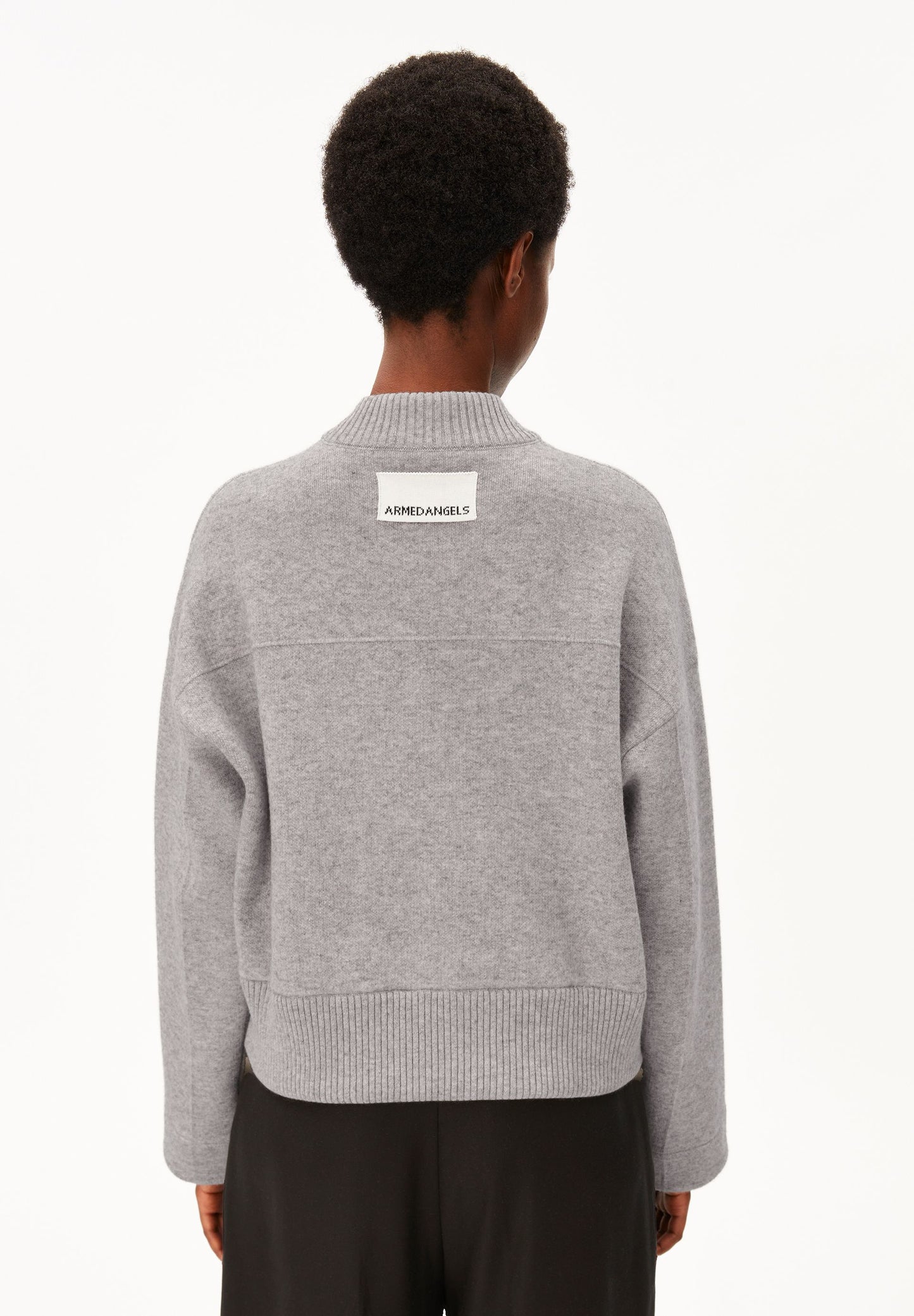 Armedangels Cotton-wool Bomber Knit Jacket Damen