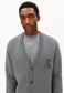 Armedangels Rec Wool Knit Jacket Herren HW26 in mid silver melange