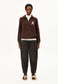 Armedangels Baarly High Worker Barrel Jean Damen in nutmeg