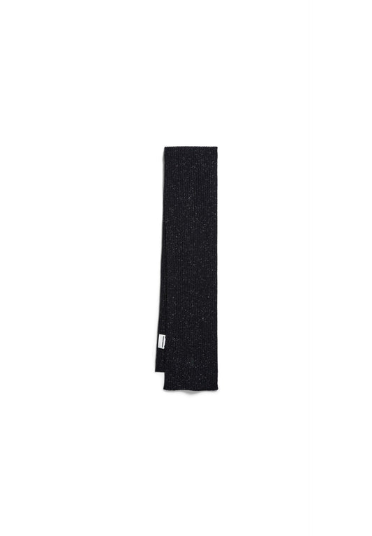 Armedangels Tweed Knit Scarf W Unisex HW26 in black tweed