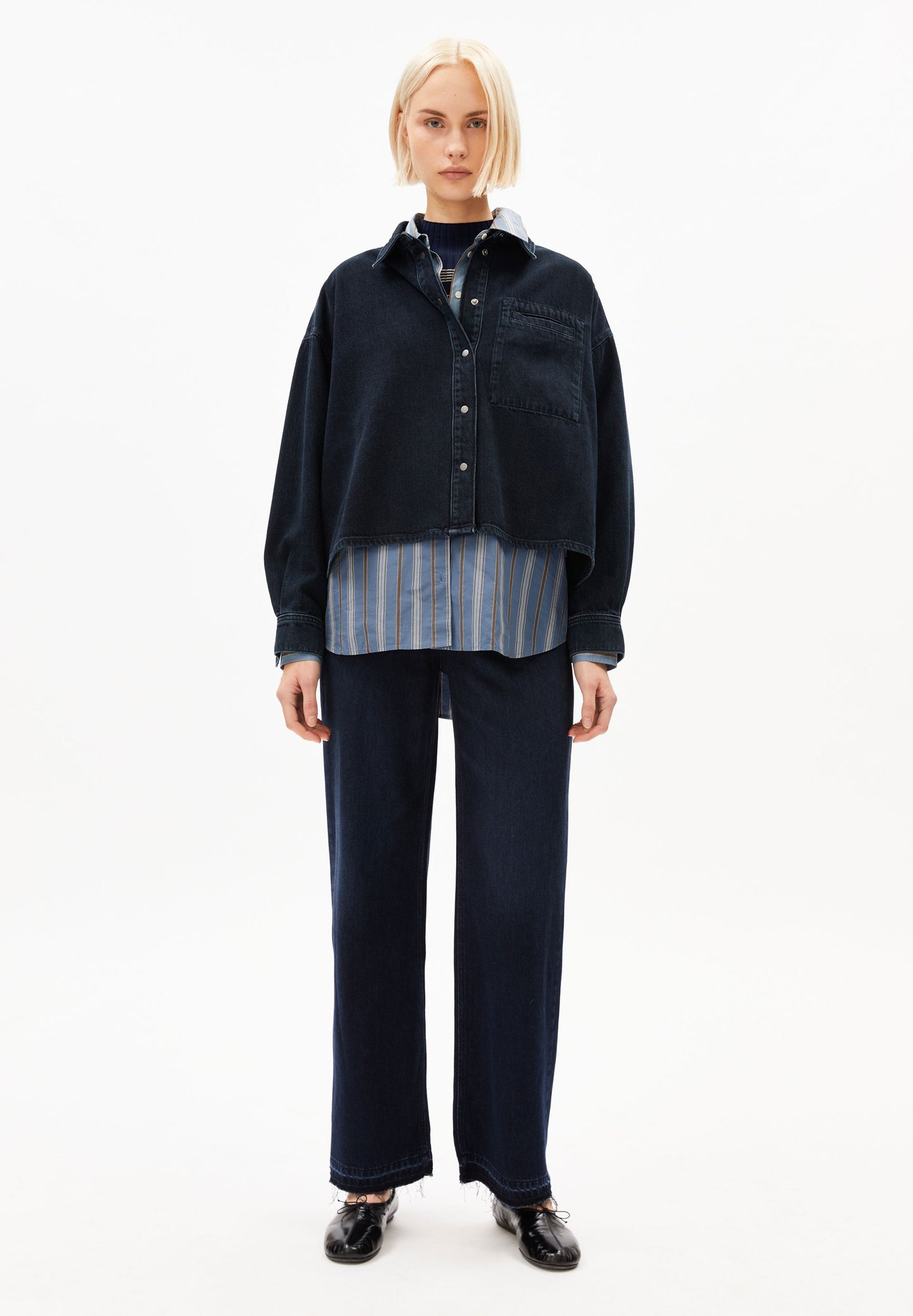 Armedangels Nalaani Denim Blouse Damen