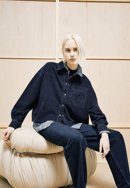 Armedangels Nalaani Denim Blouse Damen