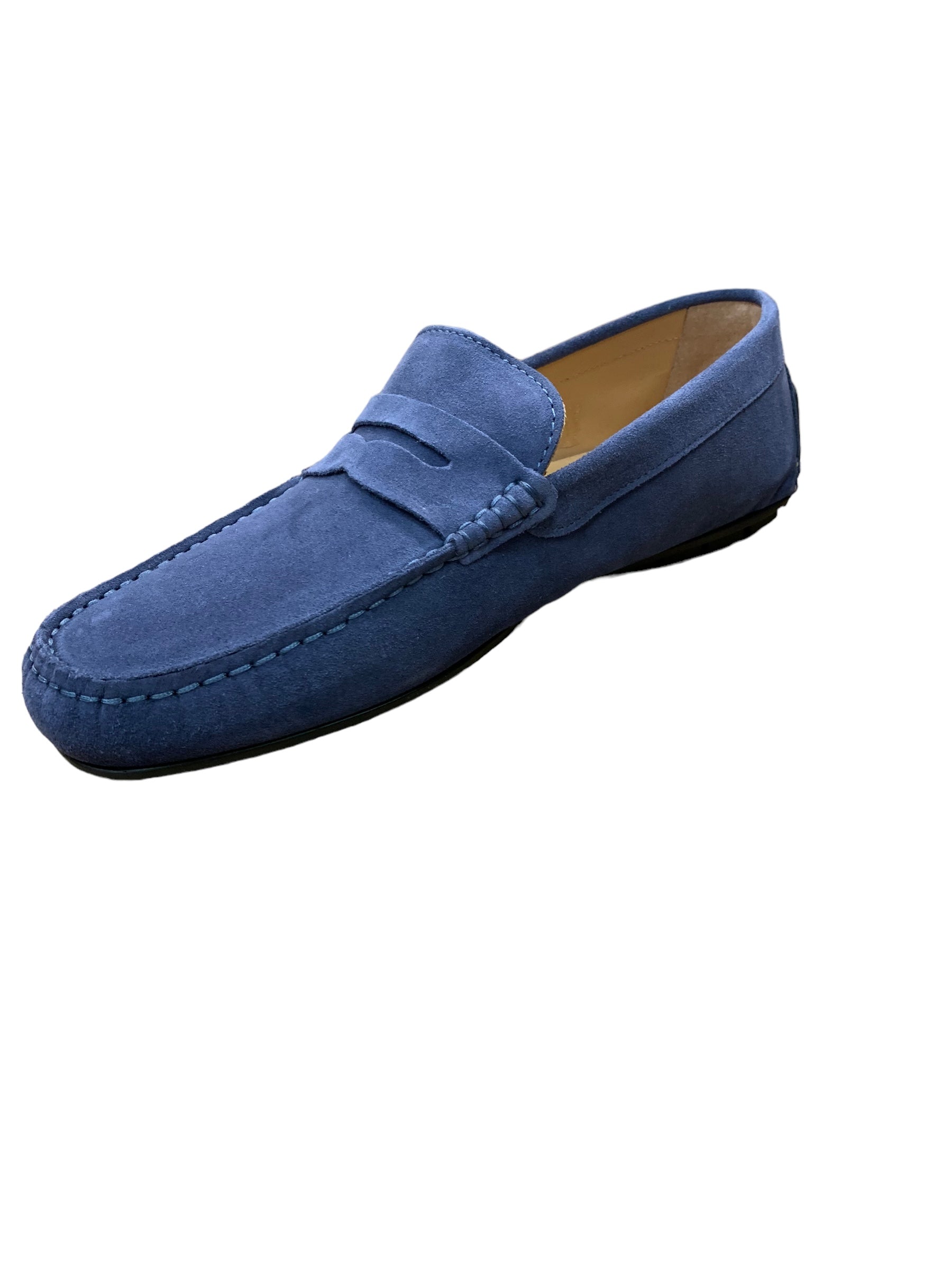 Giorgio 1958 Mokassins Velour Jeans SCARPA PELLE FONDO GOMMA