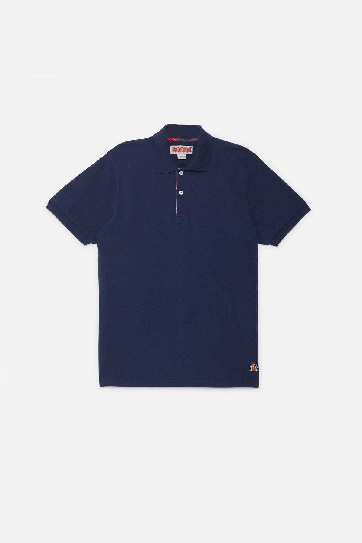 BARACUTA TARTAN PLACKET POLO in Dunkelblau