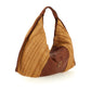 Campomaggi ATENA - SHOPPING STRAW+COW- P/D WHITE+D/COGNAC