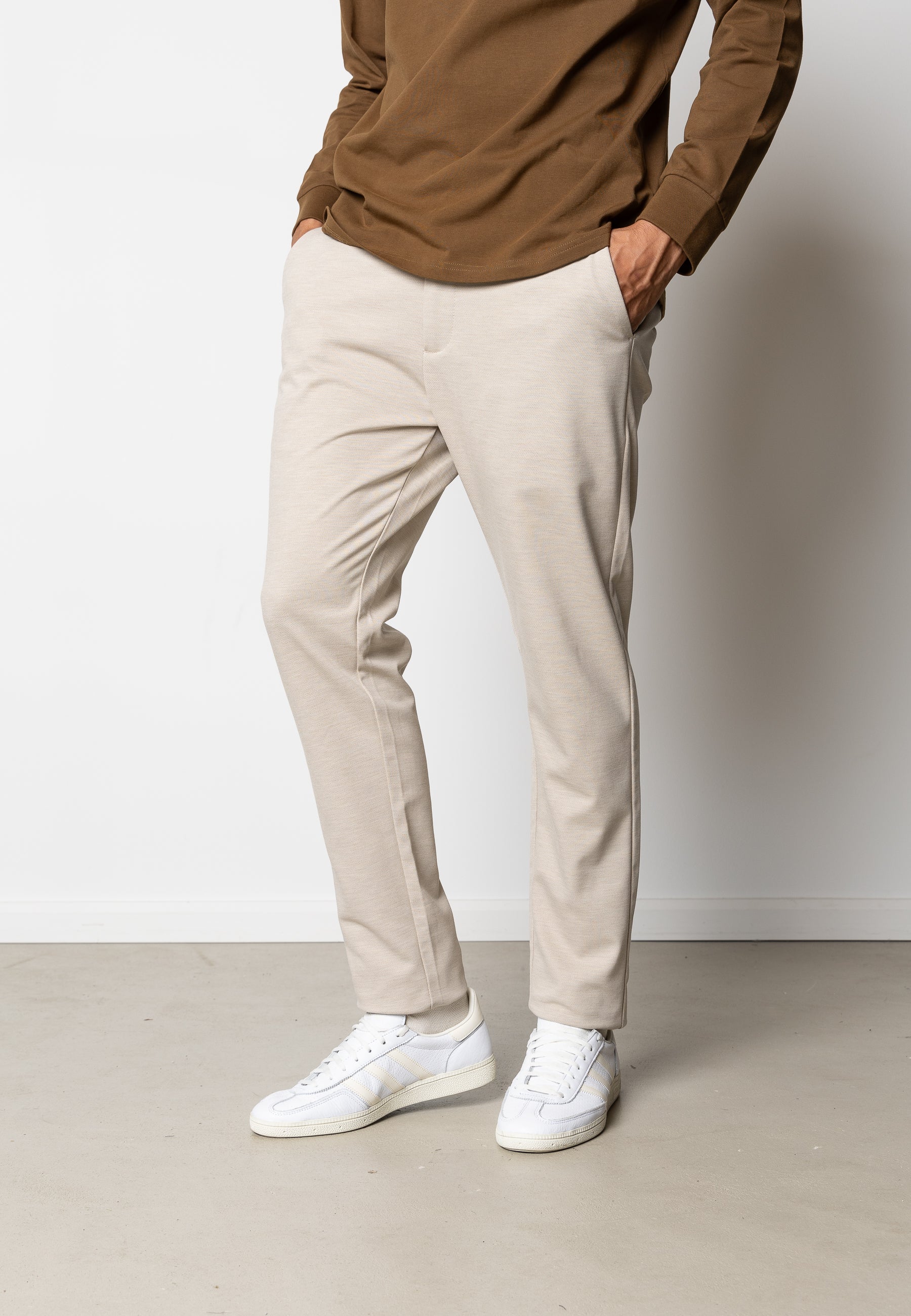 Clean Cut Copenhagen Copenhagen Brendon Jersey Pants FS25 in Ecru