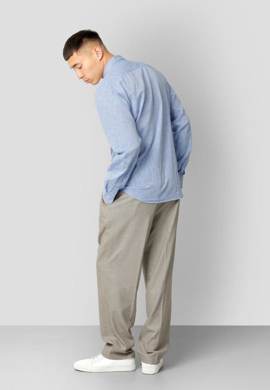 Clean Cut Copenhagen Jamie Cotton Linen Shirt LS