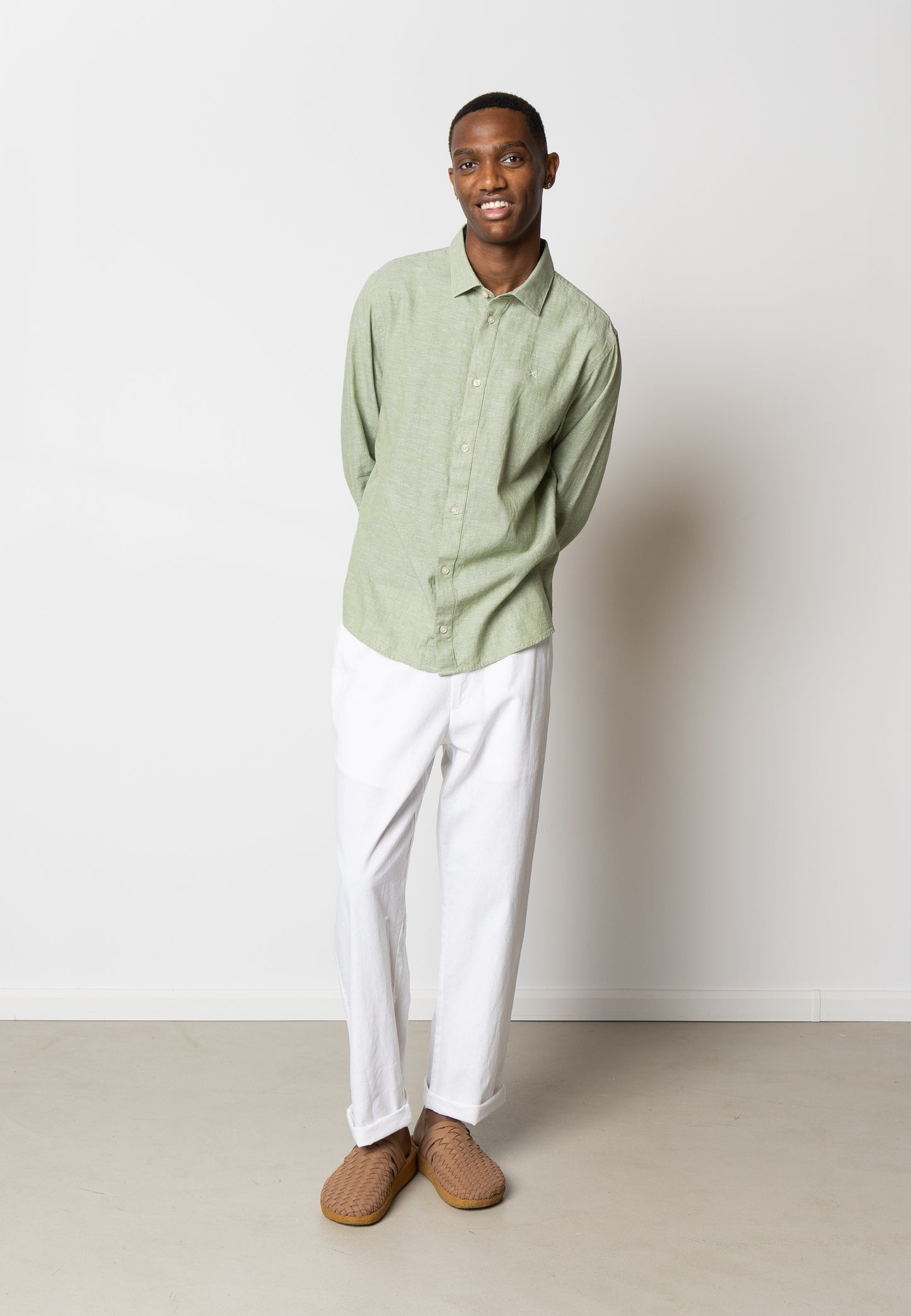 Clean Cut Copenhagen Jamie Cotton Linen Shirt LS