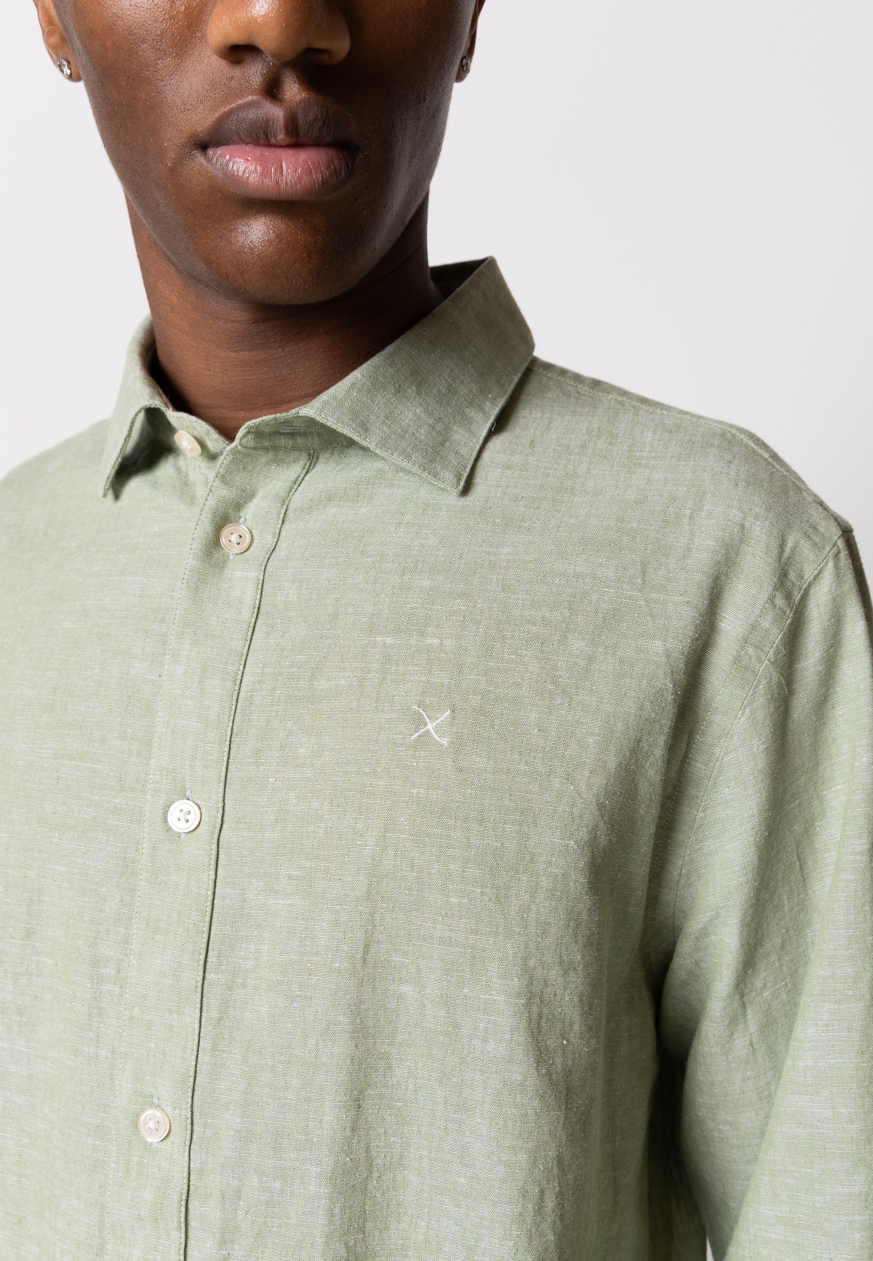 Clean Cut Copenhagen Jamie Cotton Linen Shirt LS
