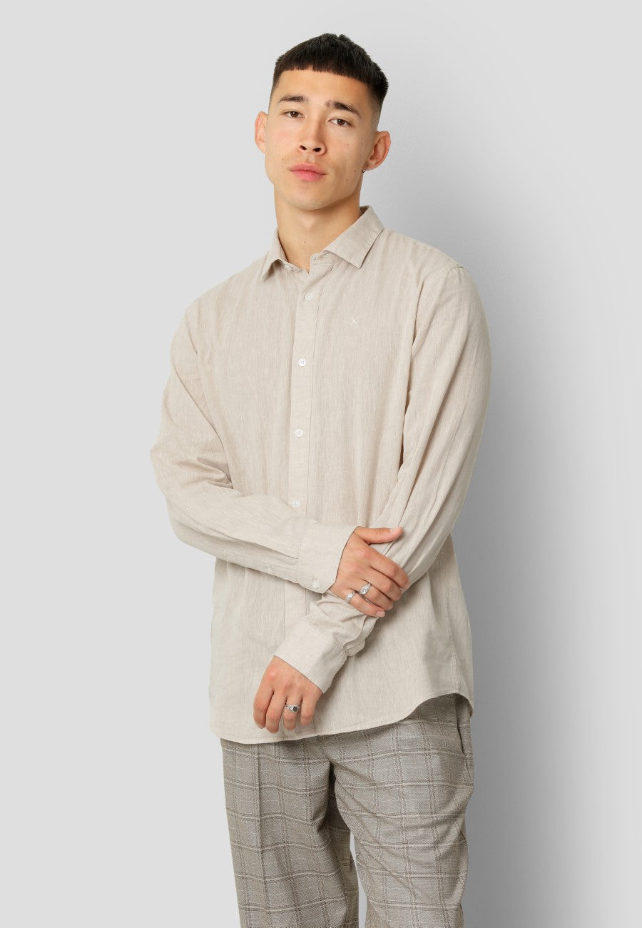 Clean Cut Copenhagen Jamie Cotton Linen Shirt LS