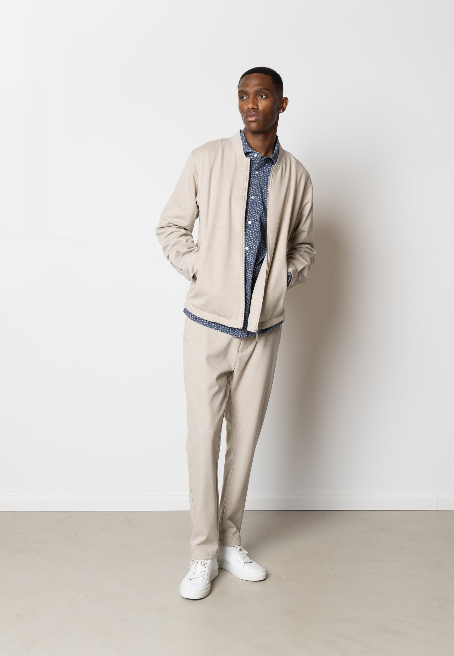 Clean Cut Copenhagen Milano Brendon Jersey Pants in Ecru