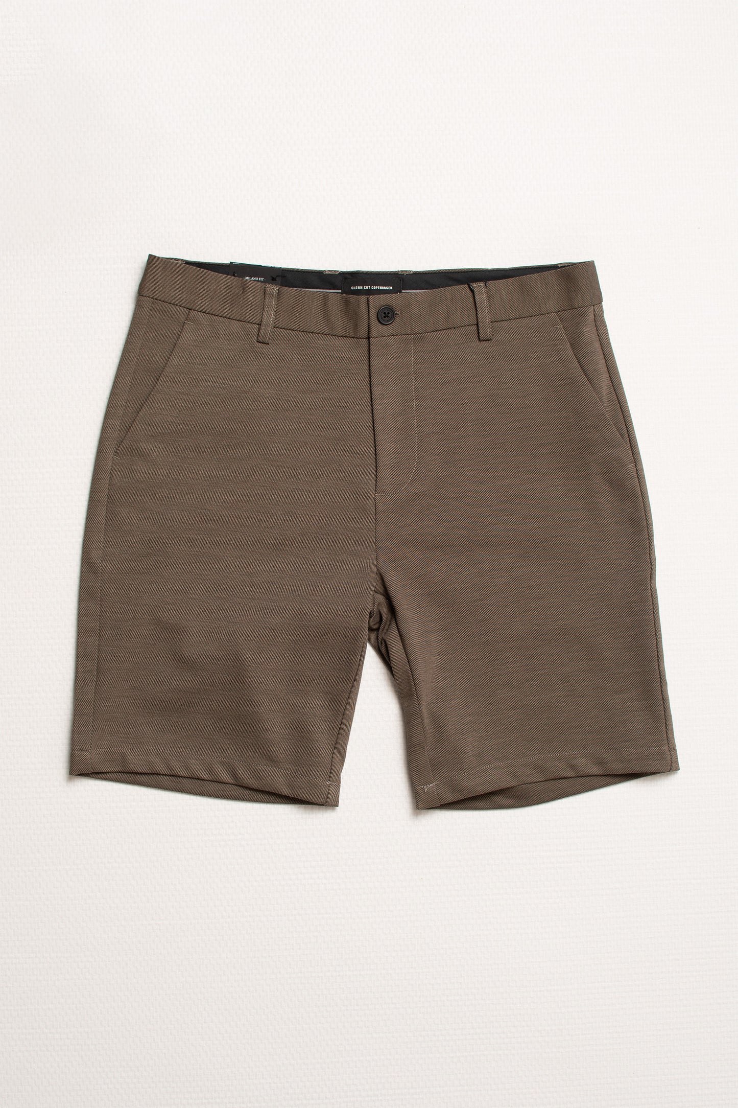 Clean Cut Copenhagen Milano Brendon Jersey Shorts in Dark Khaki