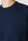 Clean Cut Copenhagen Owen knitted t-shirt FS25 in Dunkelblau
