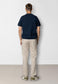 Clean Cut Copenhagen Owen knitted t-shirt FS25 in Dunkelblau