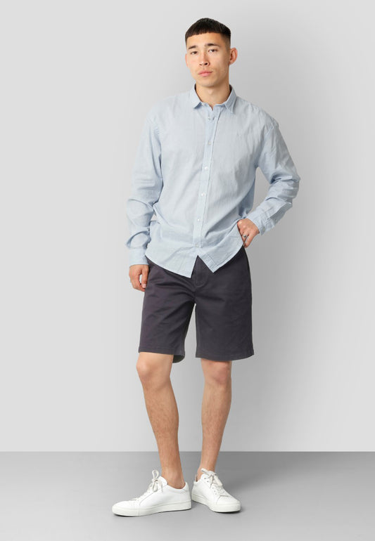 Clean Cut Copenhagen Milano twill shorts FS25 in Dunkelblau