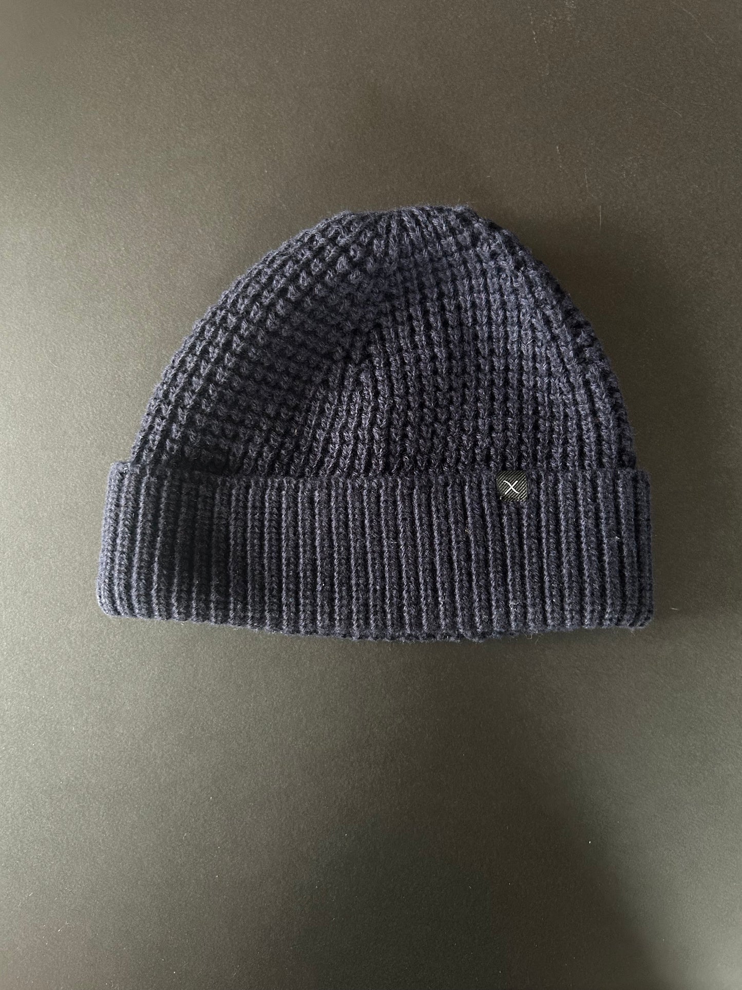 Clean Cut Copenhagen Fisherman beanie in Dark Navy
