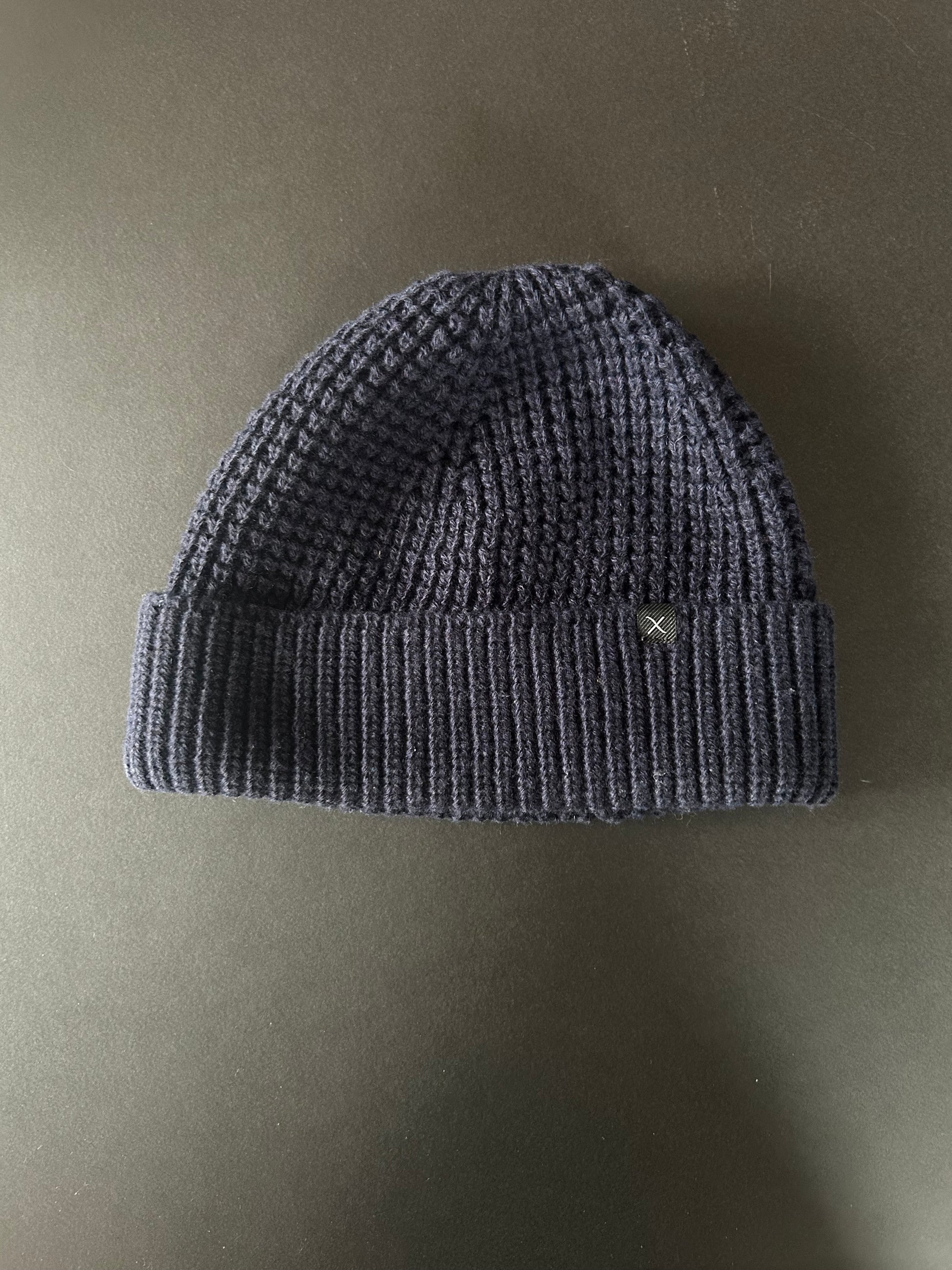 Clean Cut Copenhagen Fisherman beanie in Dark Navy