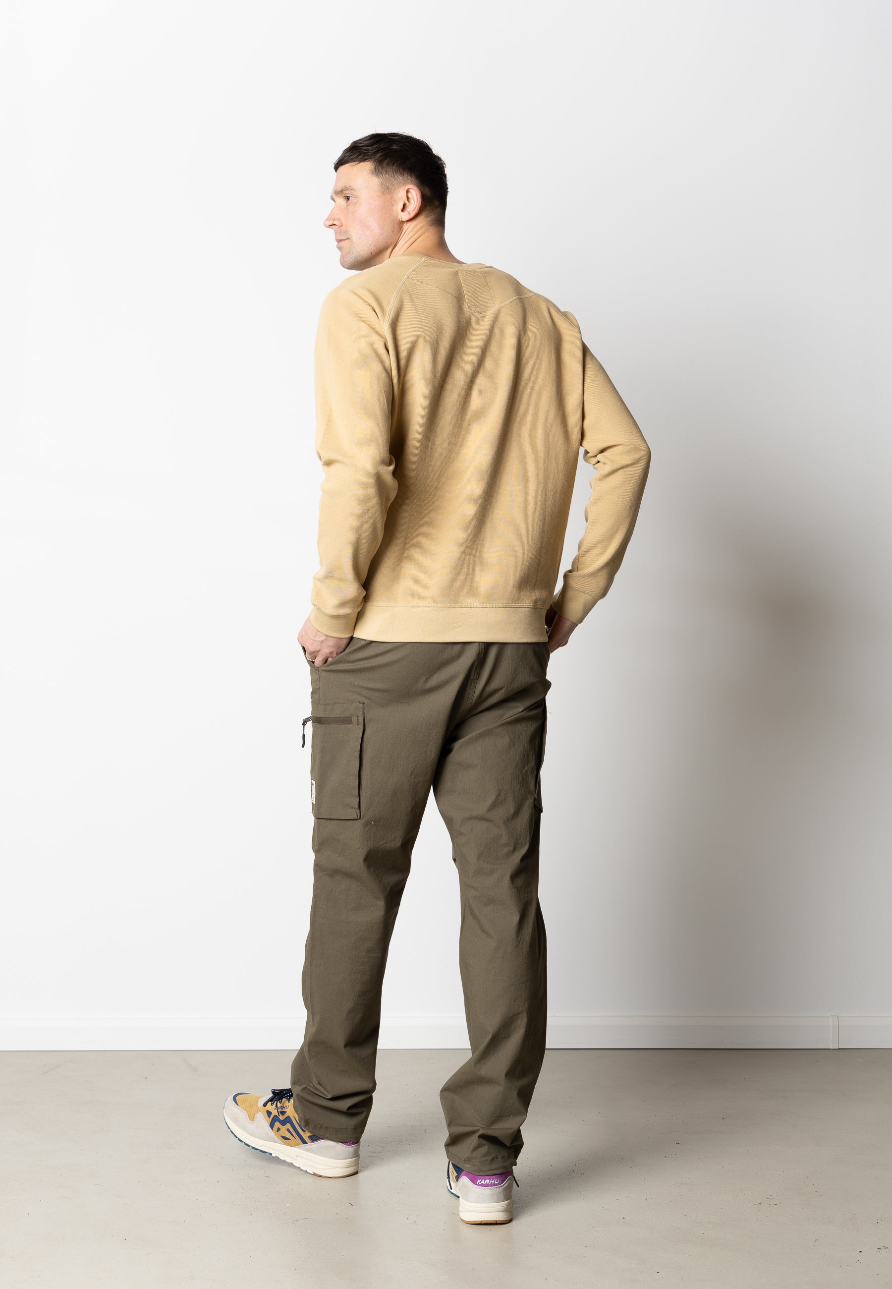 Fat Moose Christopher Organic Crew Neck in Khaki