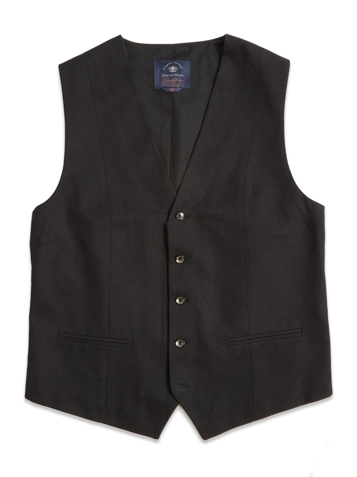 Blue de Gênes Canna Carbonio Gillet in Schwarz