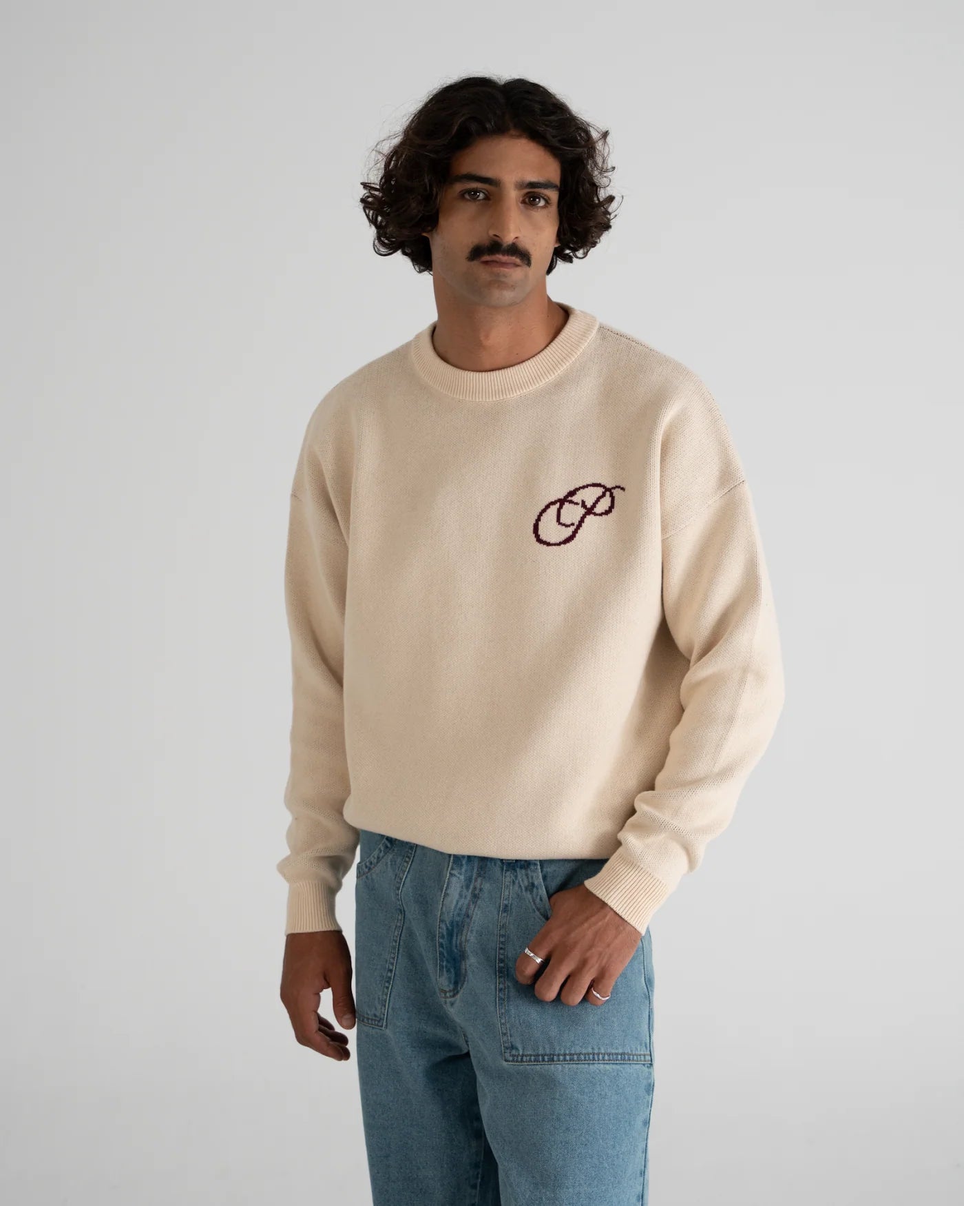 PROHIBITED Initial Knit Sweater